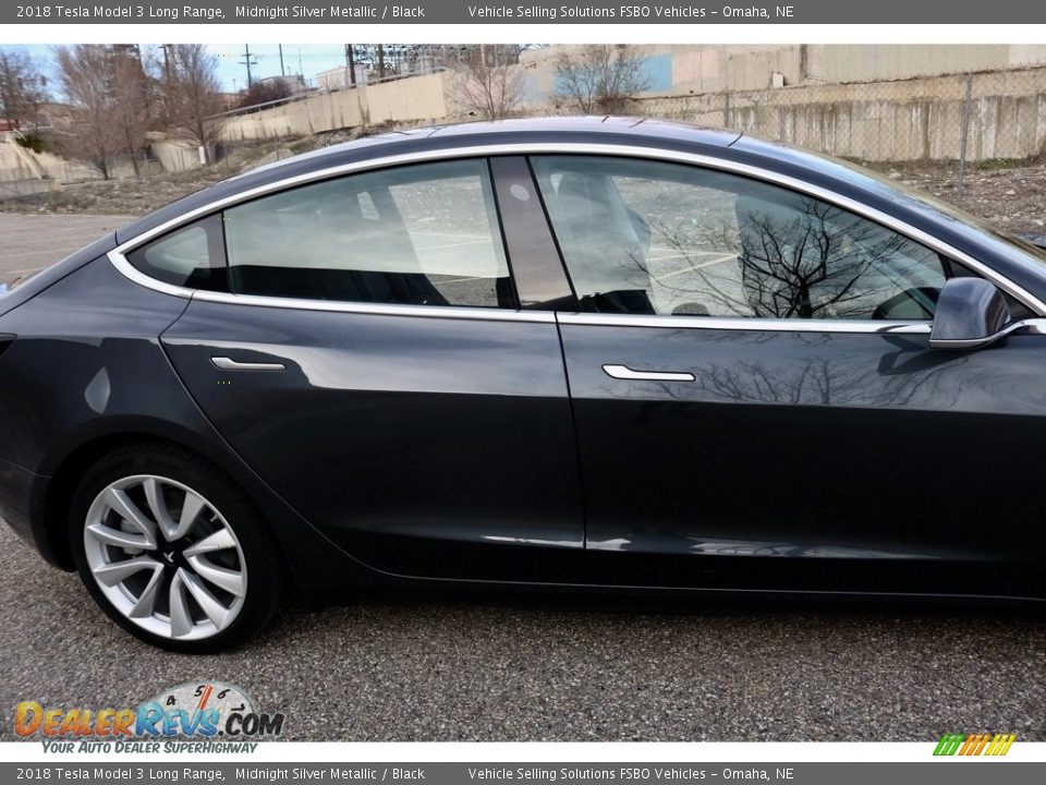 2018 Tesla Model 3 Long Range Midnight Silver Metallic / Black Photo #25