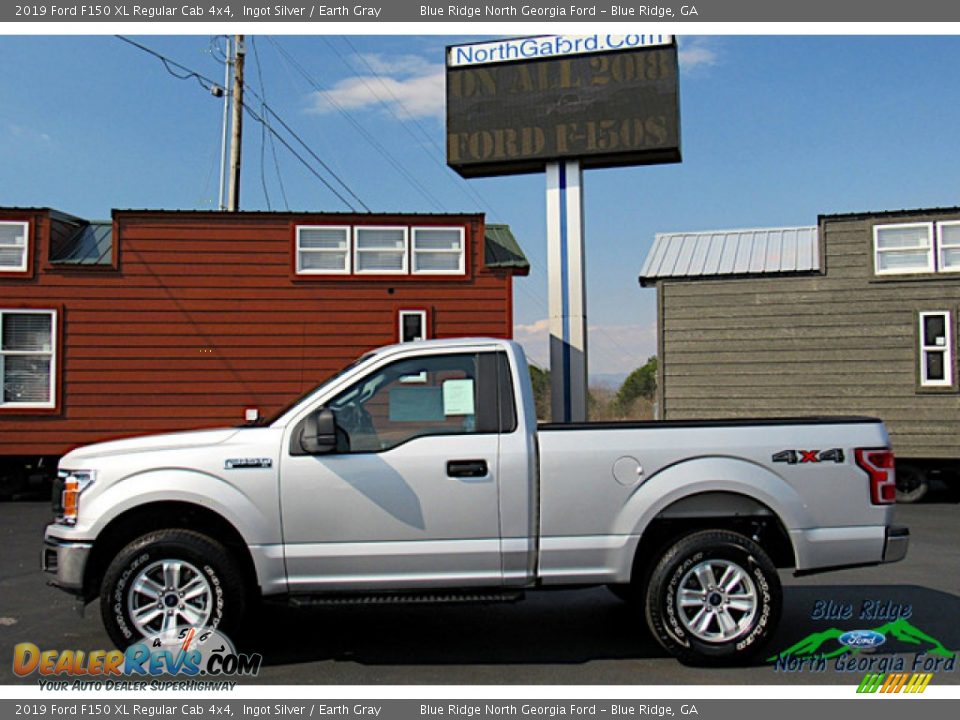 2019 Ford F150 XL Regular Cab 4x4 Ingot Silver / Earth Gray Photo #2