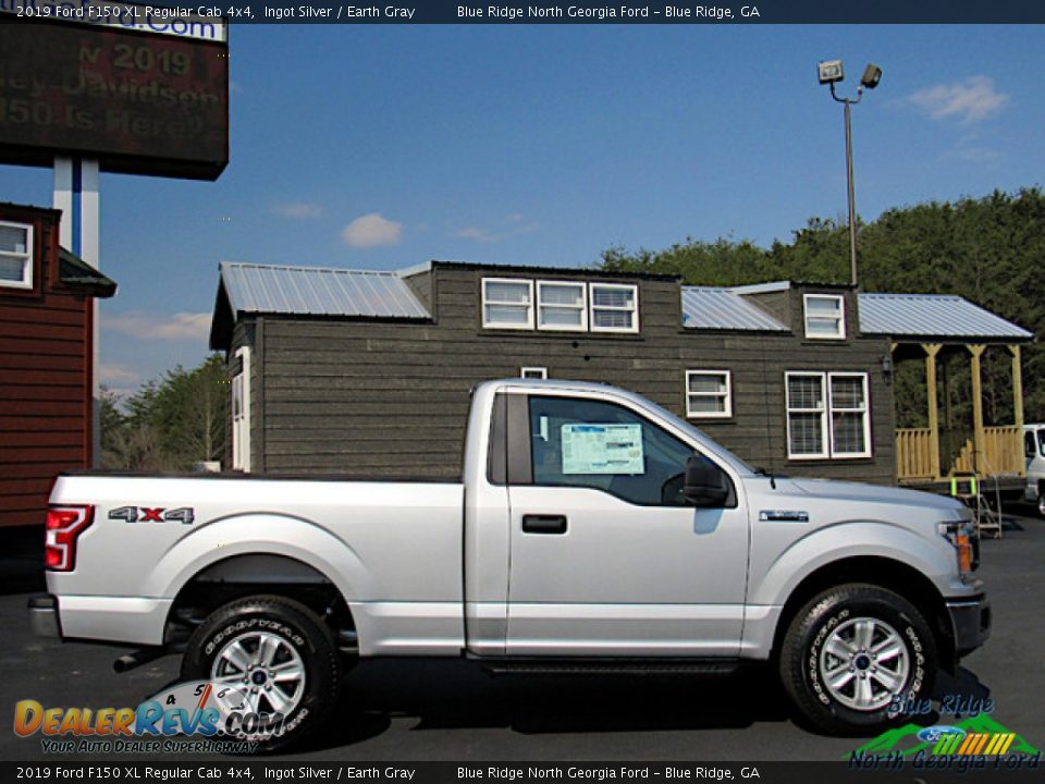 2019 Ford F150 XL Regular Cab 4x4 Ingot Silver / Earth Gray Photo #6