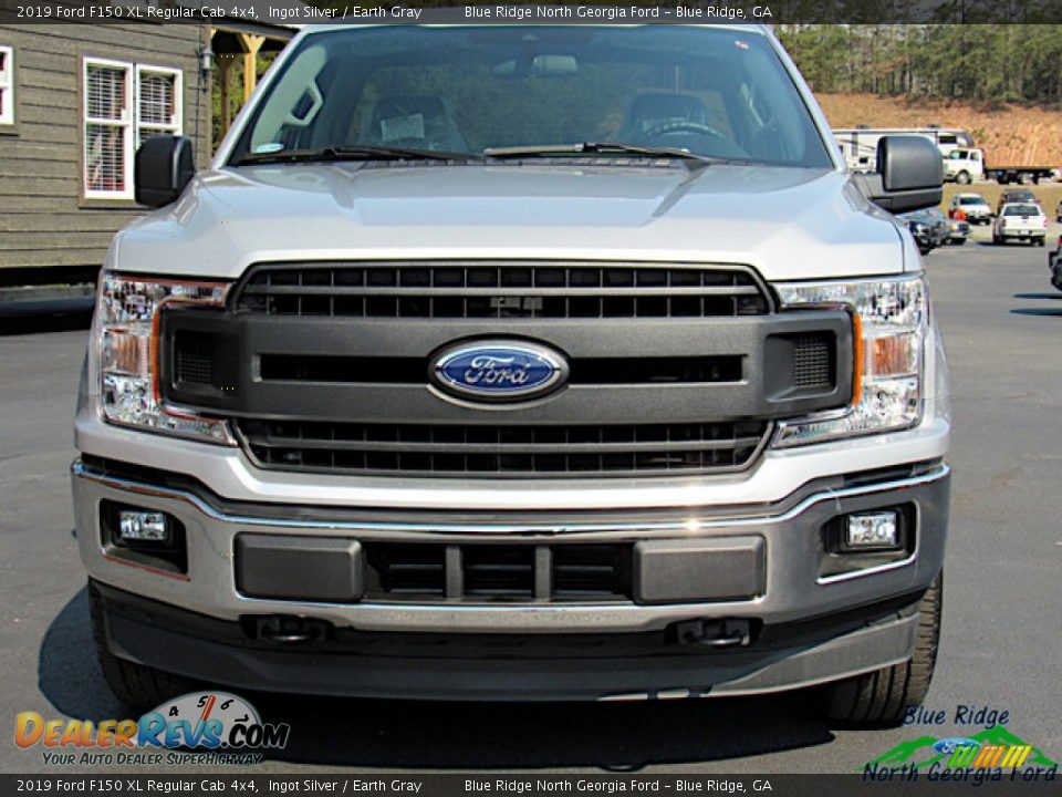 2019 Ford F150 XL Regular Cab 4x4 Ingot Silver / Earth Gray Photo #8