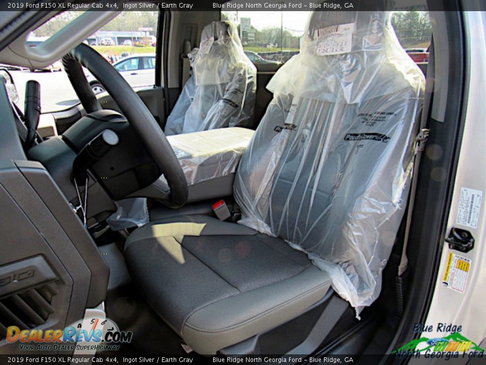 2019 Ford F150 XL Regular Cab 4x4 Ingot Silver / Earth Gray Photo #10