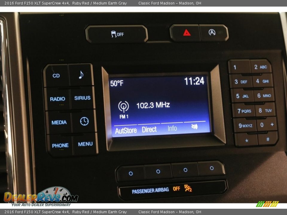 2016 Ford F150 XLT SuperCrew 4x4 Ruby Red / Medium Earth Gray Photo #11