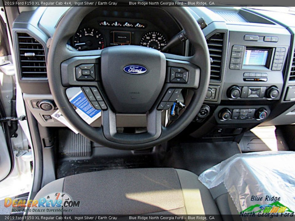 2019 Ford F150 XL Regular Cab 4x4 Ingot Silver / Earth Gray Photo #13