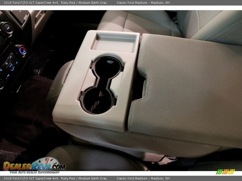 2016 Ford F150 XLT SuperCrew 4x4 Ruby Red / Medium Earth Gray Photo #14