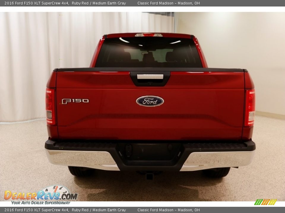 2016 Ford F150 XLT SuperCrew 4x4 Ruby Red / Medium Earth Gray Photo #21