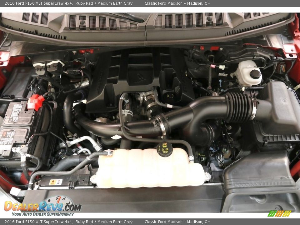 2016 Ford F150 XLT SuperCrew 4x4 Ruby Red / Medium Earth Gray Photo #22