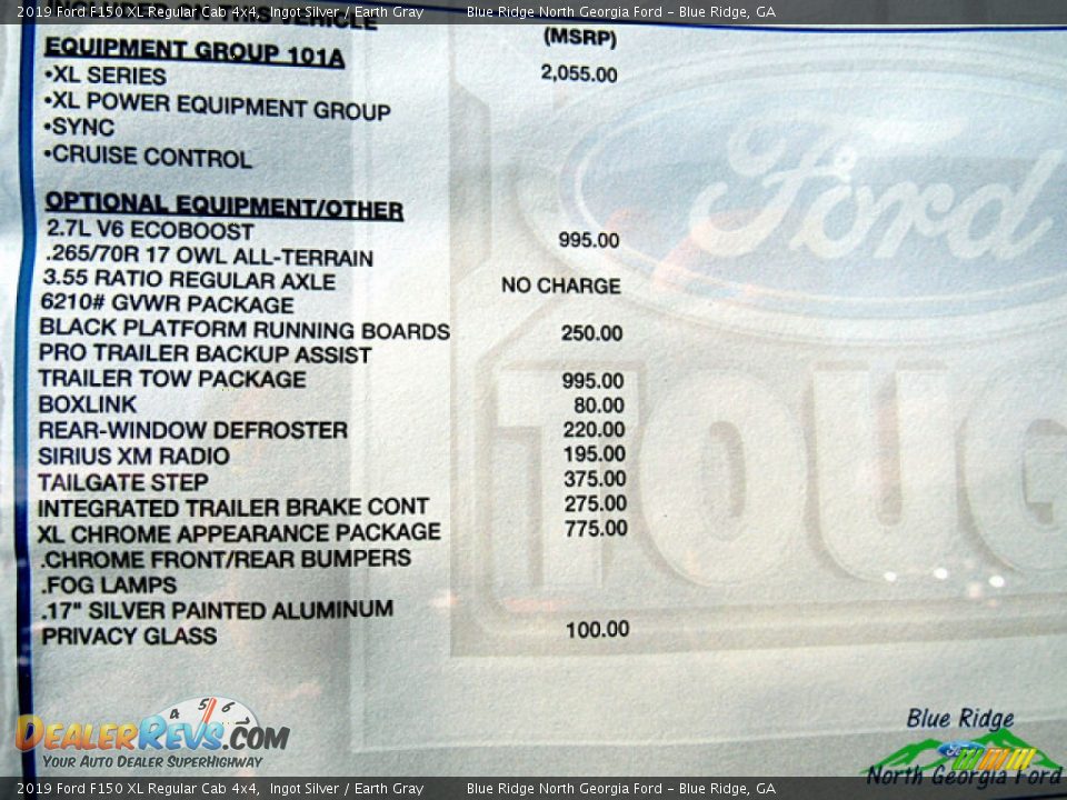 2019 Ford F150 XL Regular Cab 4x4 Ingot Silver / Earth Gray Photo #22