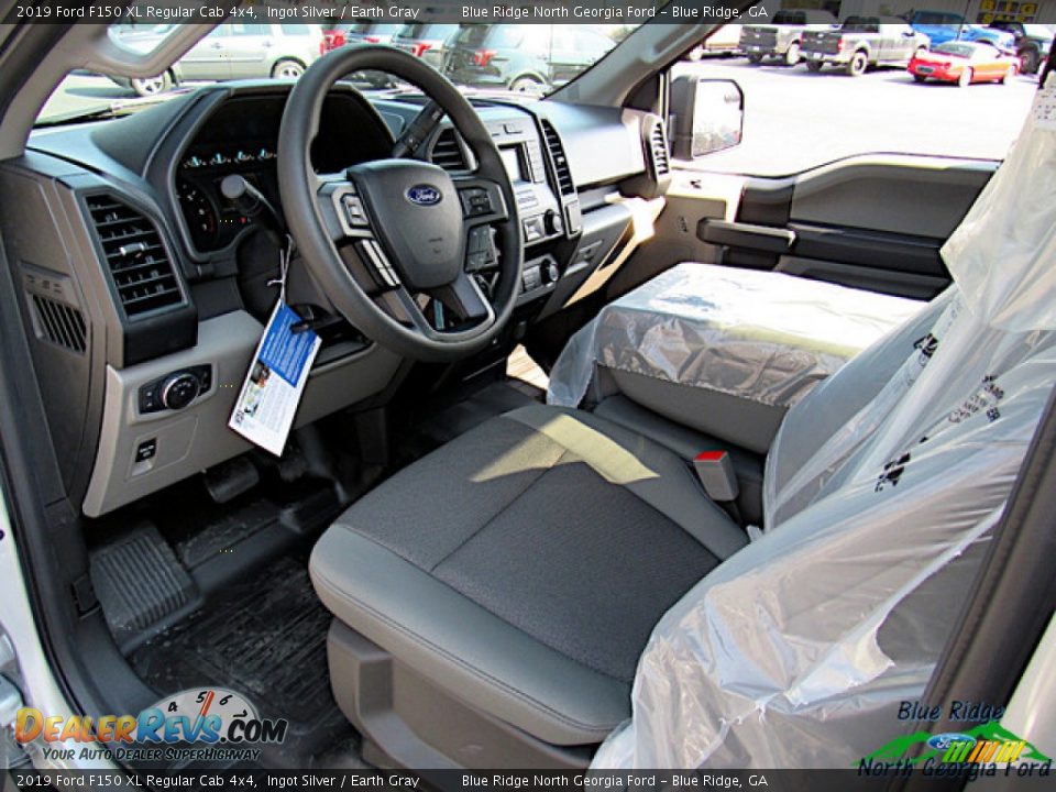 2019 Ford F150 XL Regular Cab 4x4 Ingot Silver / Earth Gray Photo #24