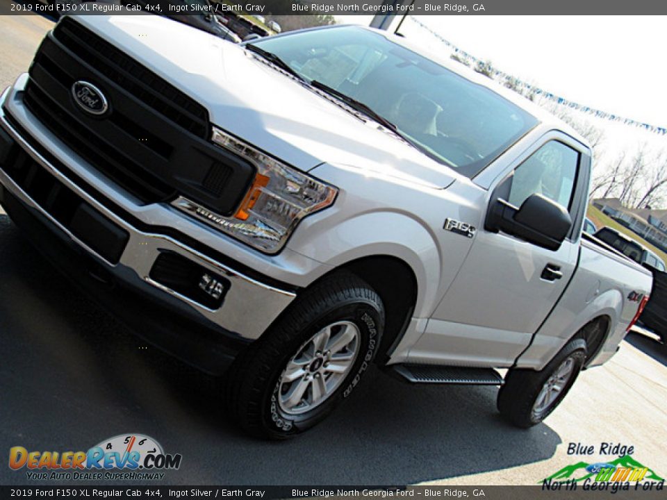 2019 Ford F150 XL Regular Cab 4x4 Ingot Silver / Earth Gray Photo #26