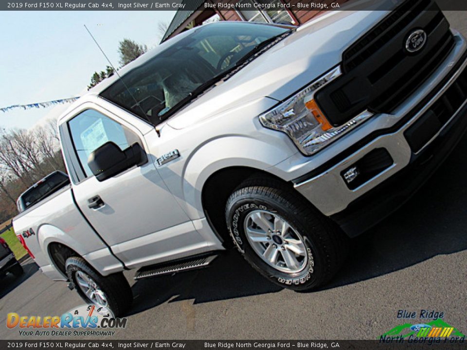 2019 Ford F150 XL Regular Cab 4x4 Ingot Silver / Earth Gray Photo #27