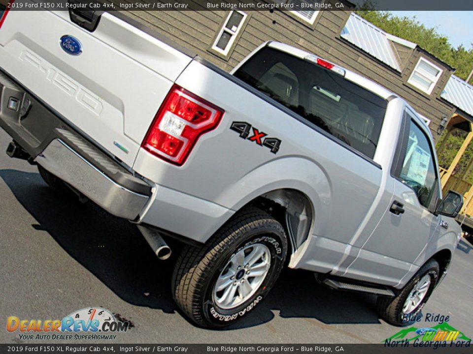 2019 Ford F150 XL Regular Cab 4x4 Ingot Silver / Earth Gray Photo #28