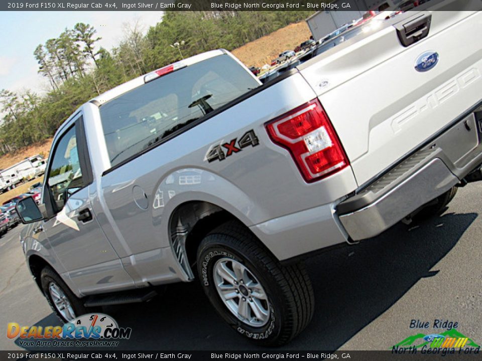 2019 Ford F150 XL Regular Cab 4x4 Ingot Silver / Earth Gray Photo #29