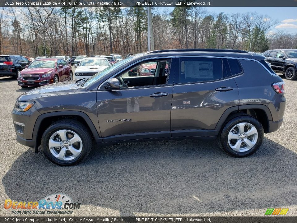 2019 Jeep Compass Latitude 4x4 Granite Crystal Metallic / Black Photo #3
