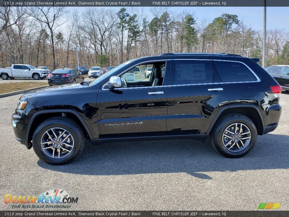 2019 Jeep Grand Cherokee Limited 4x4 Diamond Black Crystal Pearl / Black Photo #3