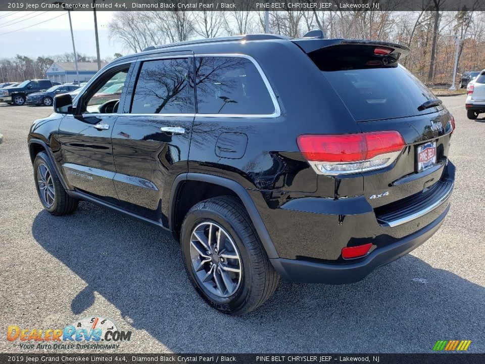 2019 Jeep Grand Cherokee Limited 4x4 Diamond Black Crystal Pearl / Black Photo #4