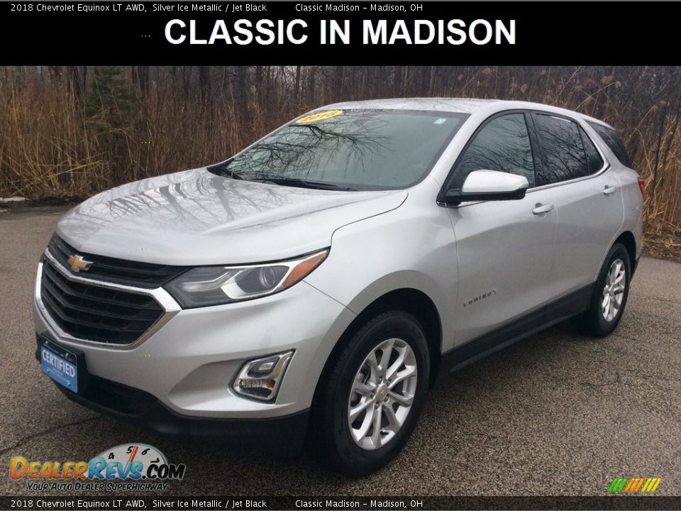 2018 Chevrolet Equinox LT AWD Silver Ice Metallic / Jet Black Photo #1