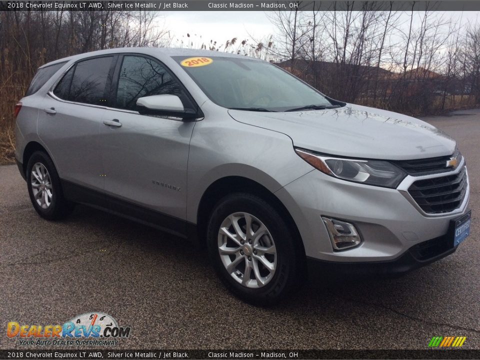 2018 Chevrolet Equinox LT AWD Silver Ice Metallic / Jet Black Photo #7