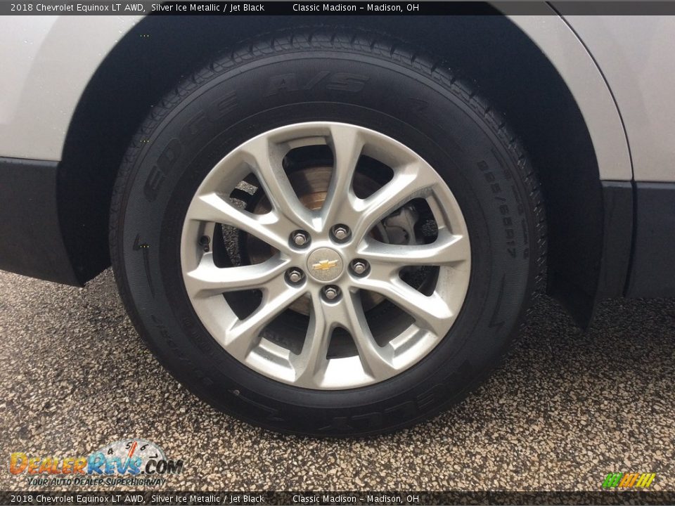 2018 Chevrolet Equinox LT AWD Silver Ice Metallic / Jet Black Photo #10