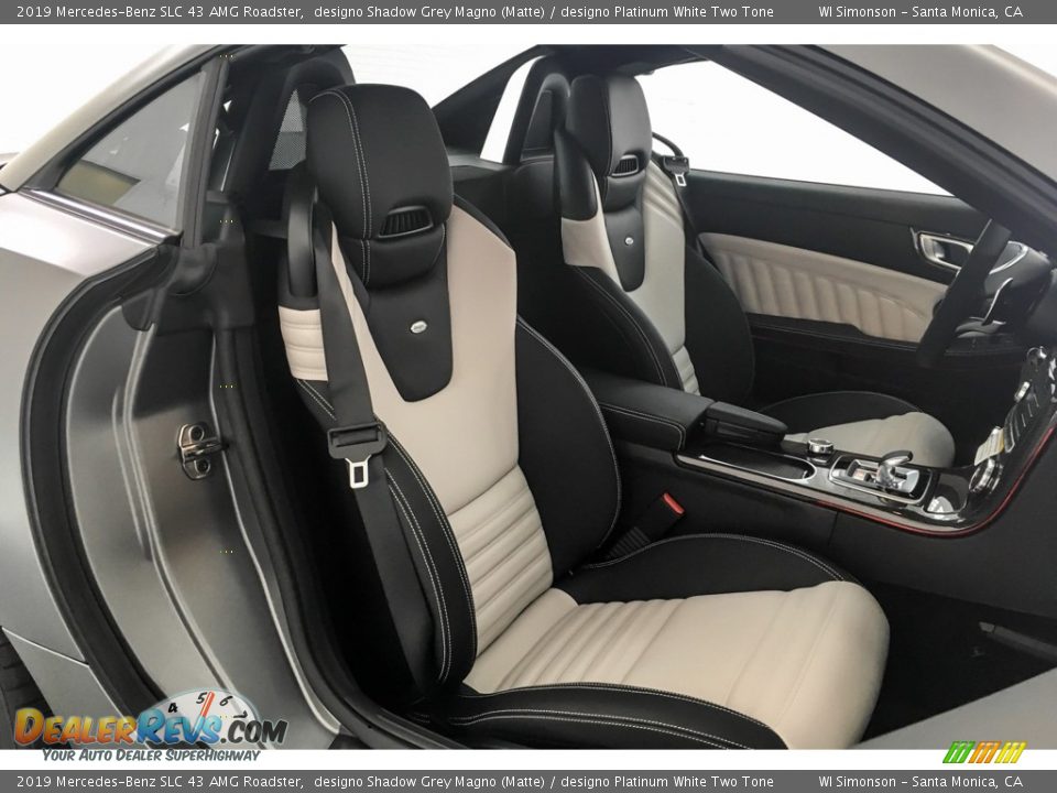 designo Platinum White Two Tone Interior - 2019 Mercedes-Benz SLC 43 AMG Roadster Photo #5