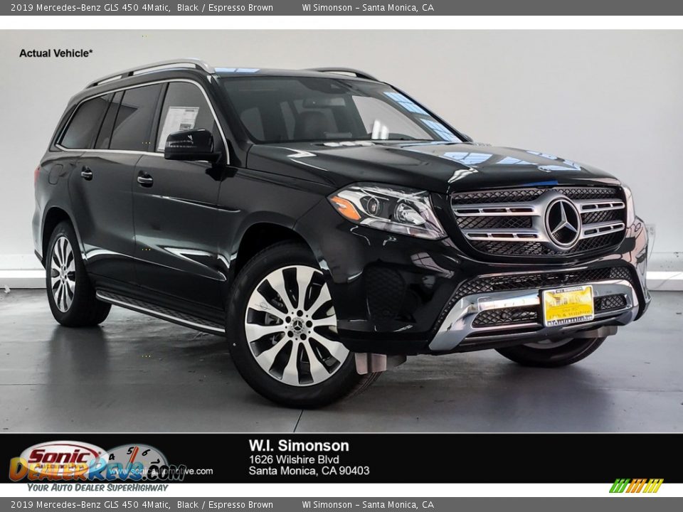 2019 Mercedes-Benz GLS 450 4Matic Black / Espresso Brown Photo #1