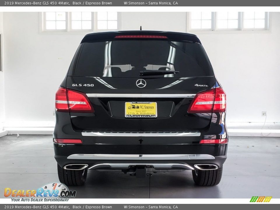 2019 Mercedes-Benz GLS 450 4Matic Black / Espresso Brown Photo #3