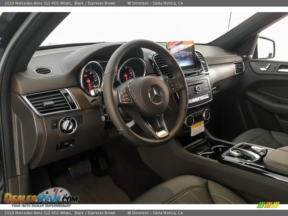 2019 Mercedes-Benz GLS 450 4Matic Black / Espresso Brown Photo #4