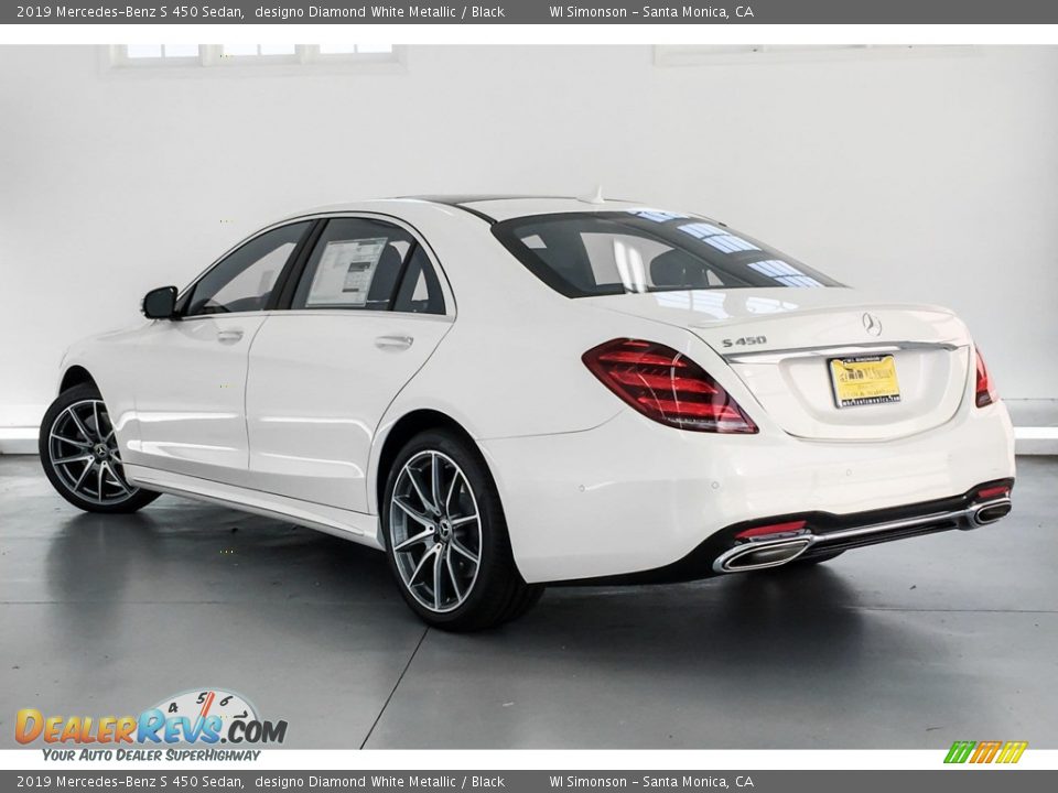 2019 Mercedes-Benz S 450 Sedan designo Diamond White Metallic / Black Photo #2