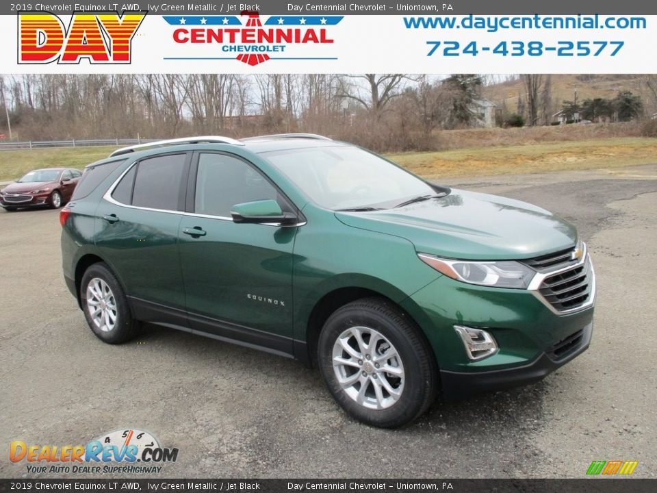 2019 Chevrolet Equinox LT AWD Ivy Green Metallic / Jet Black Photo #1