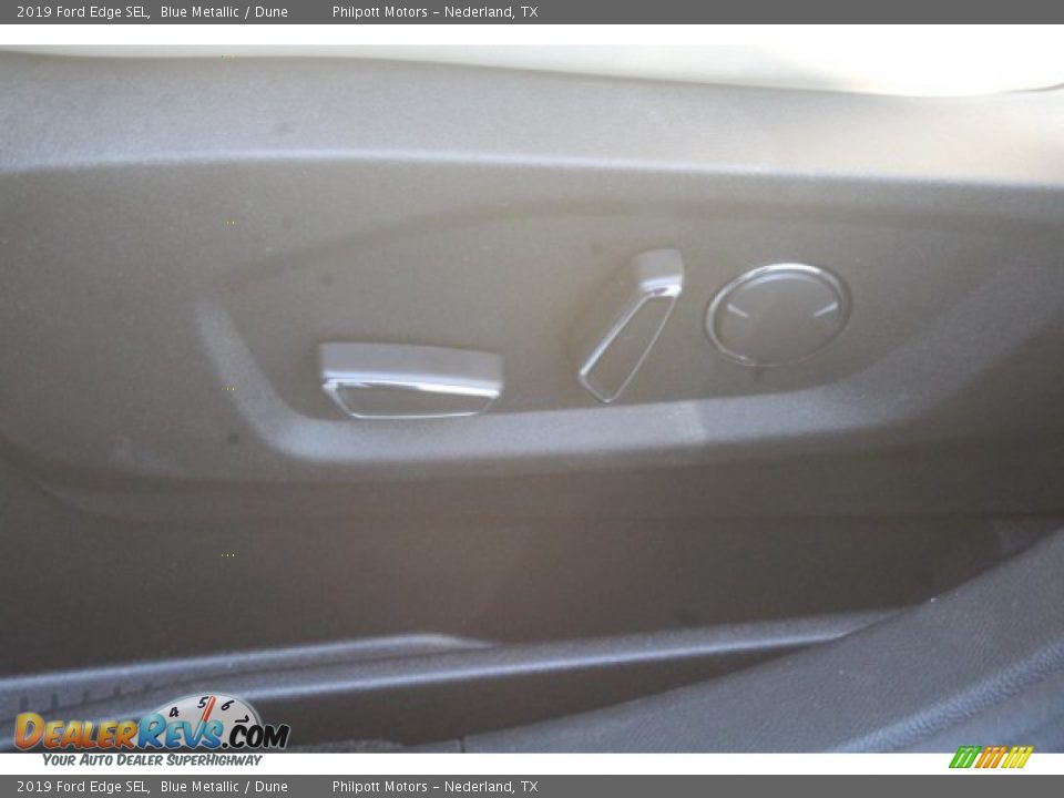 2019 Ford Edge SEL Blue Metallic / Dune Photo #11
