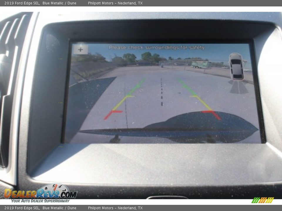 2019 Ford Edge SEL Blue Metallic / Dune Photo #14