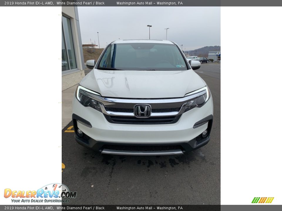 2019 Honda Pilot EX-L AWD White Diamond Pearl / Black Photo #3