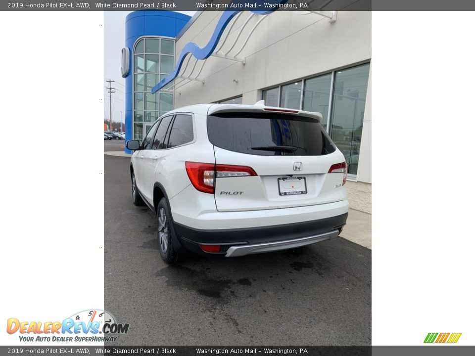 2019 Honda Pilot EX-L AWD White Diamond Pearl / Black Photo #7