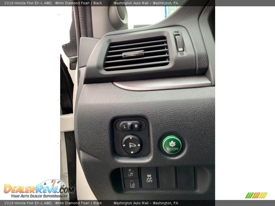 2019 Honda Pilot EX-L AWD White Diamond Pearl / Black Photo #10