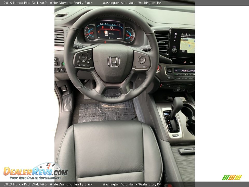 2019 Honda Pilot EX-L AWD White Diamond Pearl / Black Photo #11