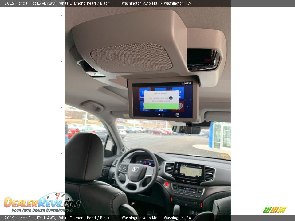 2019 Honda Pilot EX-L AWD White Diamond Pearl / Black Photo #28
