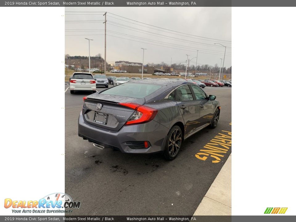 2019 Honda Civic Sport Sedan Modern Steel Metallic / Black Photo #5