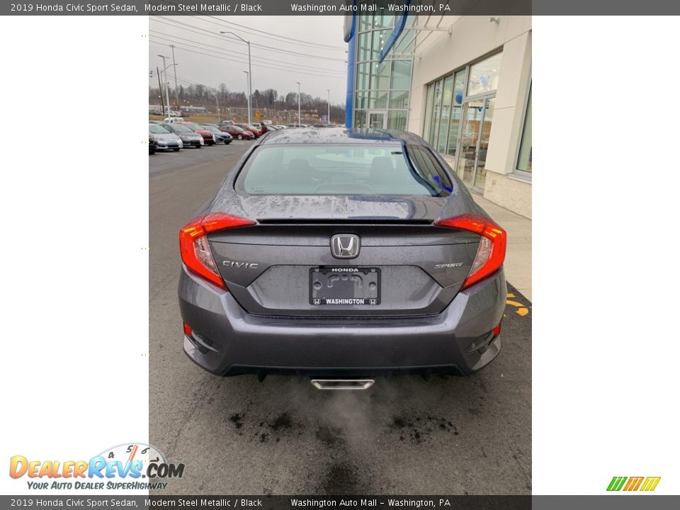 2019 Honda Civic Sport Sedan Modern Steel Metallic / Black Photo #6