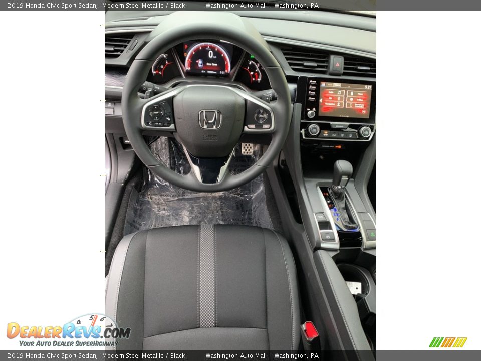 2019 Honda Civic Sport Sedan Modern Steel Metallic / Black Photo #11