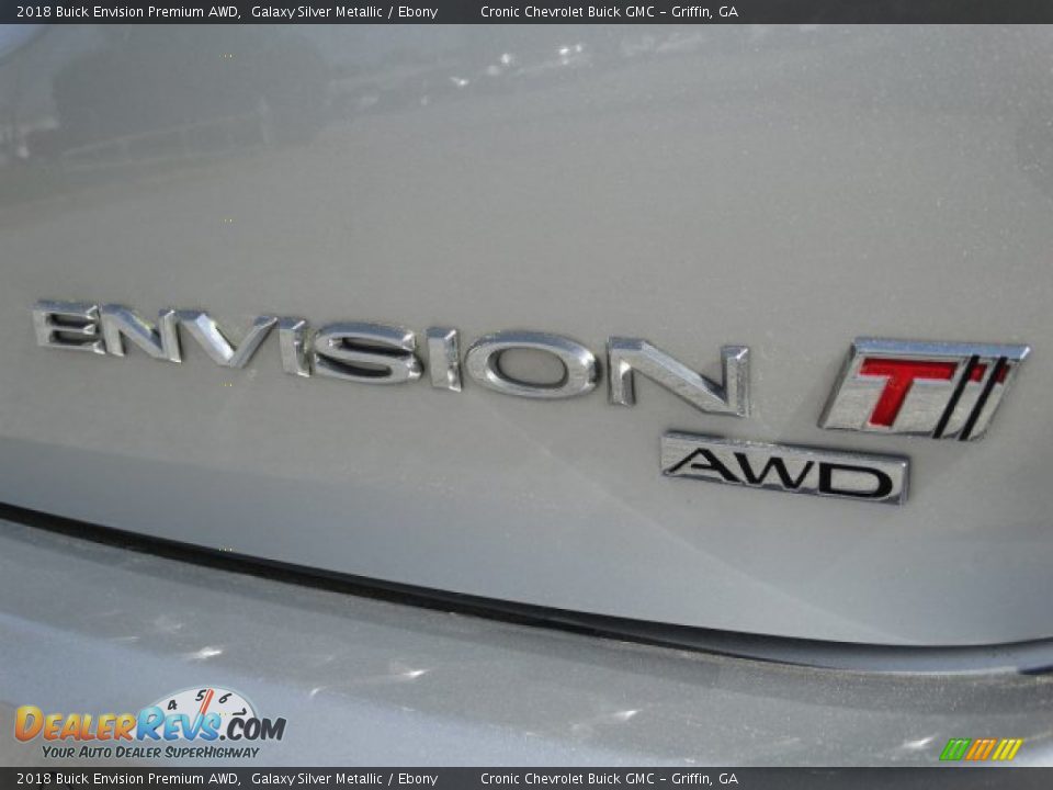2018 Buick Envision Premium AWD Galaxy Silver Metallic / Ebony Photo #8
