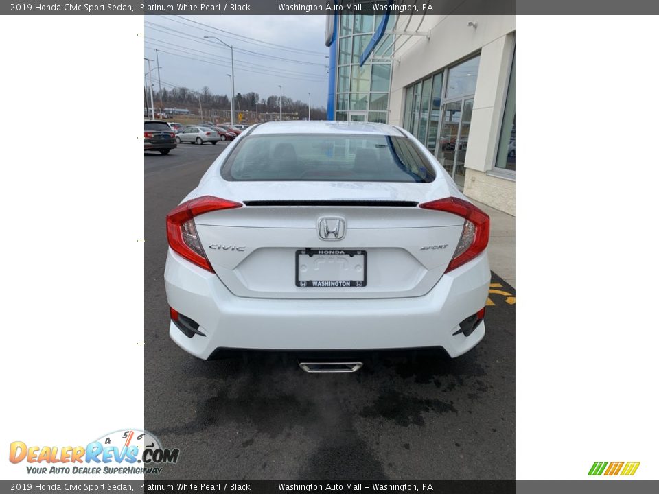 2019 Honda Civic Sport Sedan Platinum White Pearl / Black Photo #6
