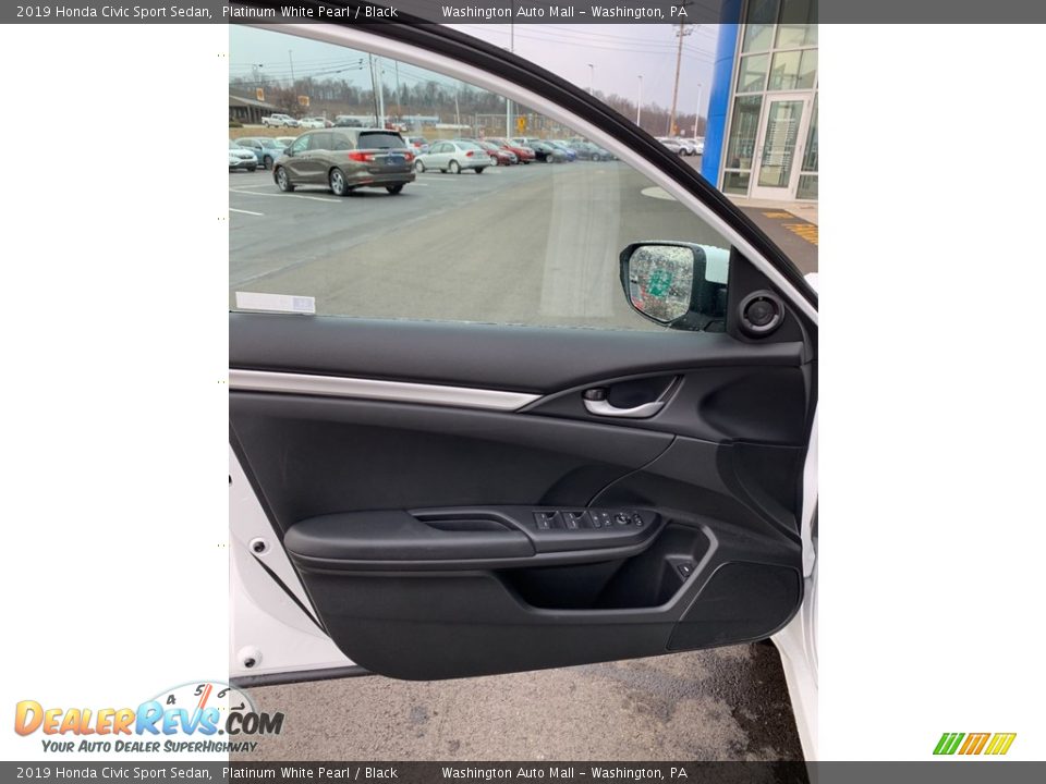 2019 Honda Civic Sport Sedan Platinum White Pearl / Black Photo #8