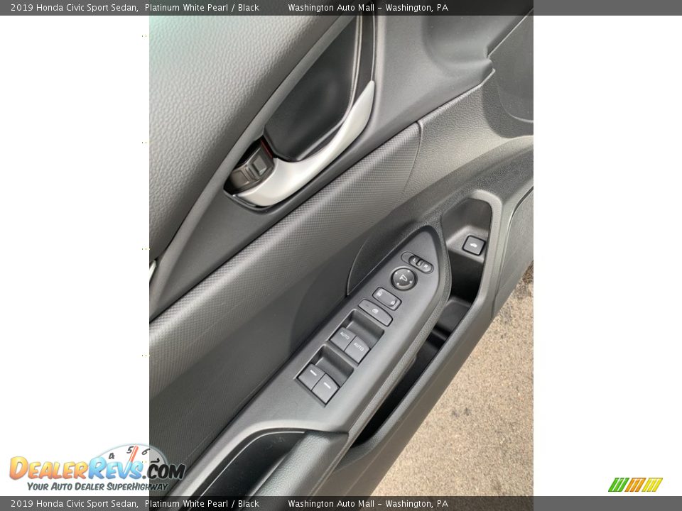 2019 Honda Civic Sport Sedan Platinum White Pearl / Black Photo #9