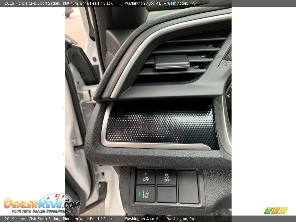 2019 Honda Civic Sport Sedan Platinum White Pearl / Black Photo #10