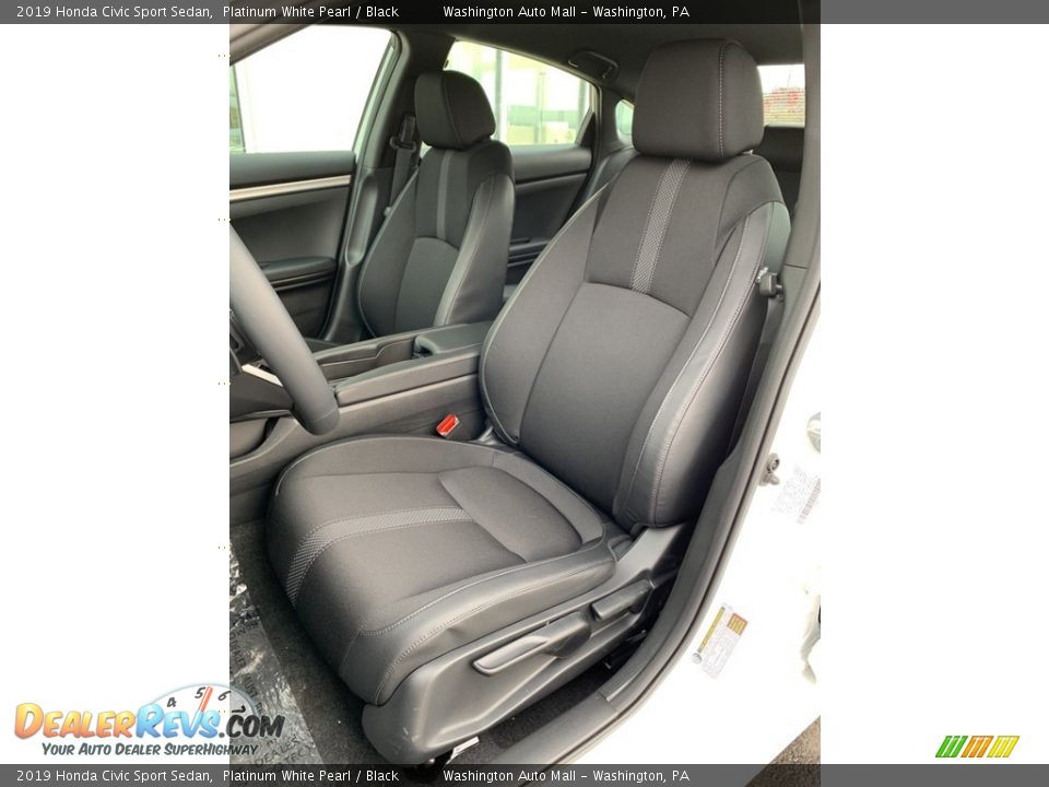 2019 Honda Civic Sport Sedan Platinum White Pearl / Black Photo #12