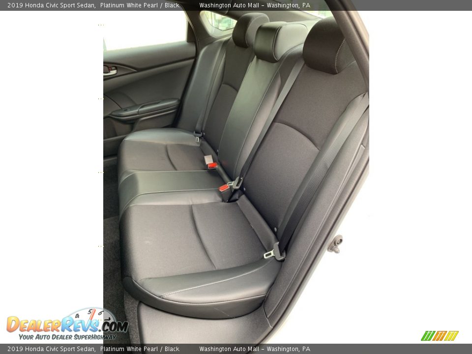 2019 Honda Civic Sport Sedan Platinum White Pearl / Black Photo #18