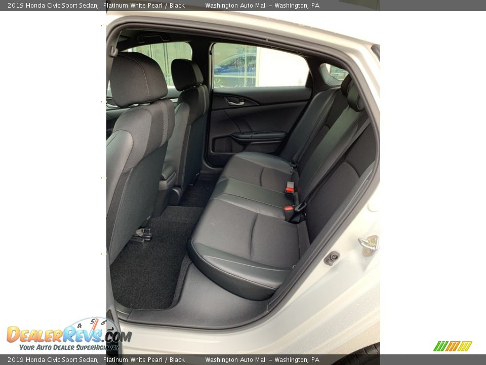 2019 Honda Civic Sport Sedan Platinum White Pearl / Black Photo #19