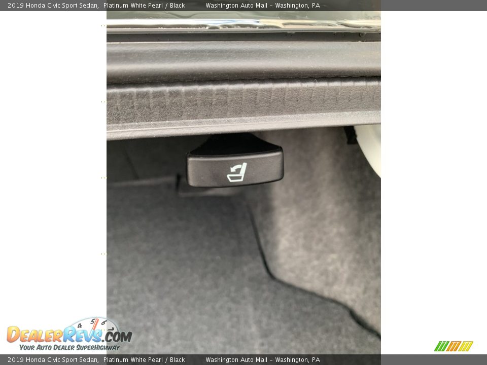 2019 Honda Civic Sport Sedan Platinum White Pearl / Black Photo #22