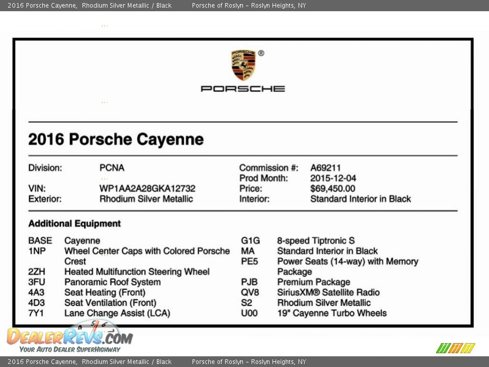 2016 Porsche Cayenne Rhodium Silver Metallic / Black Photo #27