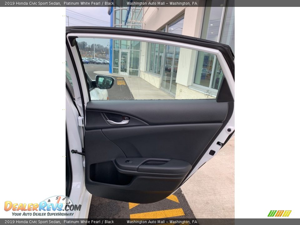 2019 Honda Civic Sport Sedan Platinum White Pearl / Black Photo #24
