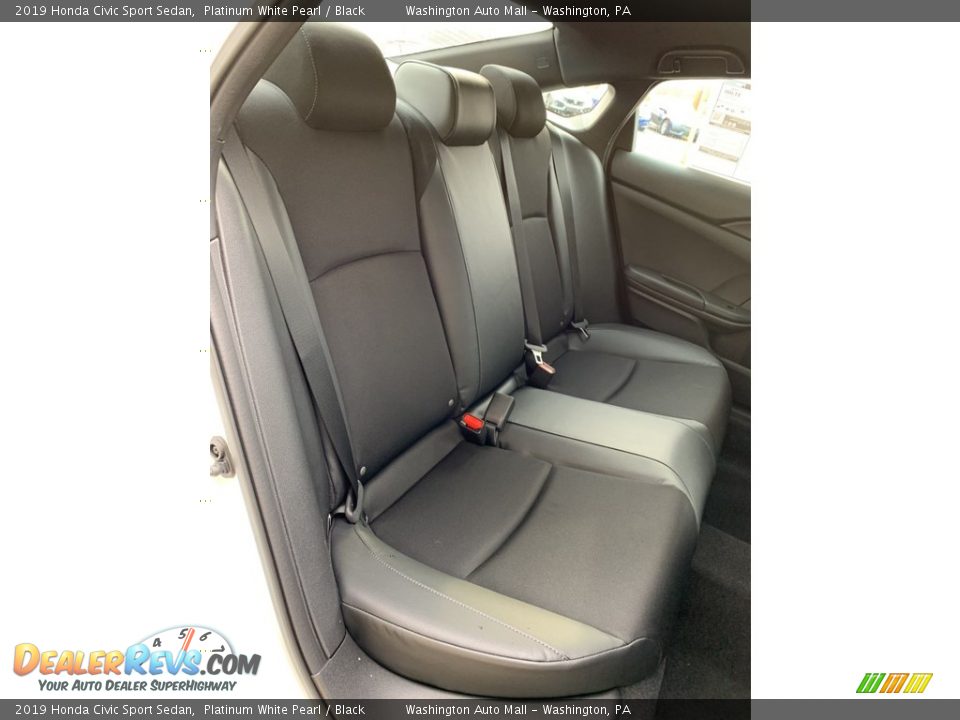 2019 Honda Civic Sport Sedan Platinum White Pearl / Black Photo #25